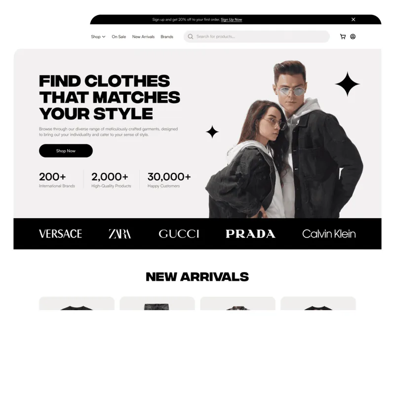Online clothing store