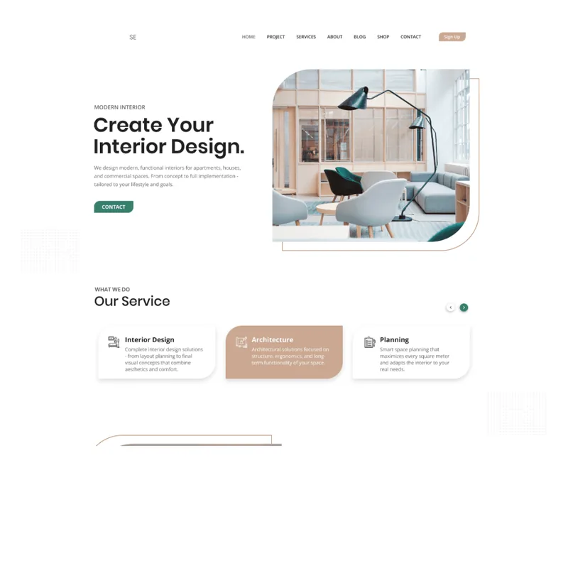Interior design studio