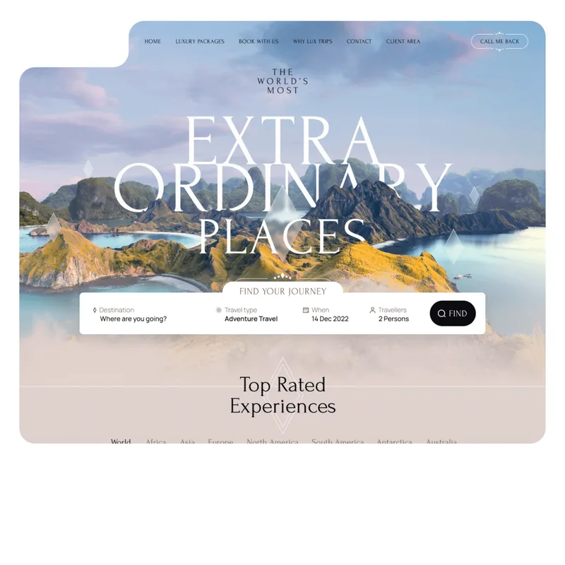 Premium travel agency